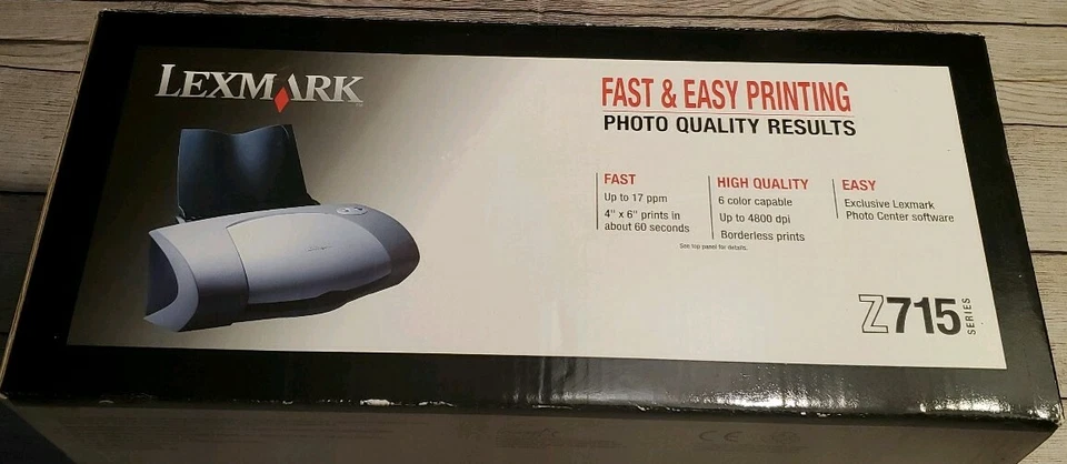 New Lexmark Z715 Color Jetprinter Brand New w/ Sealed Inks - Image 2 of 4