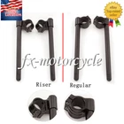 30mm-55mm Clip Ons Fork Handlebar Clamp Head CNC Handle Bars Tube 10 Degrees USA