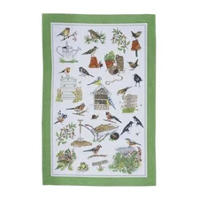 Garden Birds Cotton Tea Towel Ulster Weavers UK