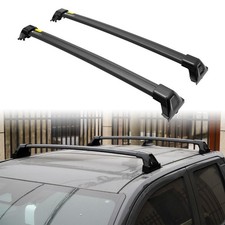 For Toyota Tacoma 2024-2025 Roof Rack Cross Bars Normal Roof Aluminum Black