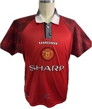 Vintage 90’s Umbro Manchester United 1996 Soccer Football Home Jersey Mens M