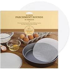 Mrs. Anderson’s Baking Non-Stick Parchment Cake Rounds, 10-Inch, 36 Sh