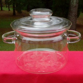 Vintage RARE Princess House Heritage Floral Cut Round 2 QT CASSEROLE w/LID #646