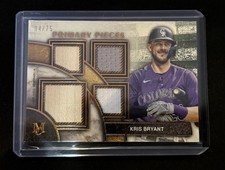 🔥Kris Bryant 2025 Topps Museum #SPPQ-KB Primary Pieces Quad Relic 14/75 Rockies
