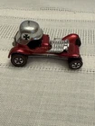 Vintage Redline Hot Wheels 1969 Red Baron  red with black interior
