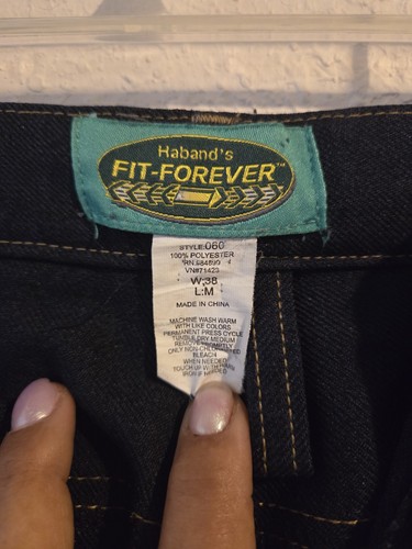 Pantalon Ample Jean Bleu Haband - Coupe Forever - Taille Supplémentaire - Bleu Foncé - 28 De Longueur D'entrejambe