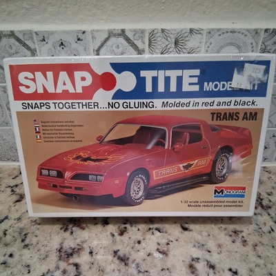 #ad #ad Vintage Monogram Snap Tite Trans Am 1 32 scale Model Kit #1017 sealed $40.00