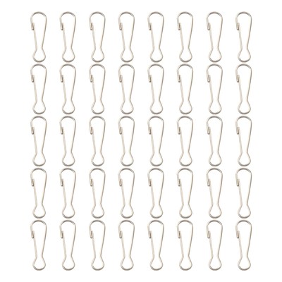 Kompaktes Design 40 Stück Edelstahl Clips perfekt für verschiedene Anwendungen