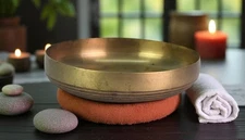 Chakra Healing Bowl - Solid Built Bronze Big Bowl Multi utility Bowl G27-106