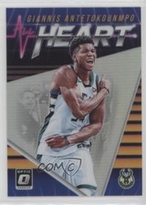 2018-19 Panini Donruss Optic All Heart Holo Prizm Giannis Antetokounmpo #4 7ba