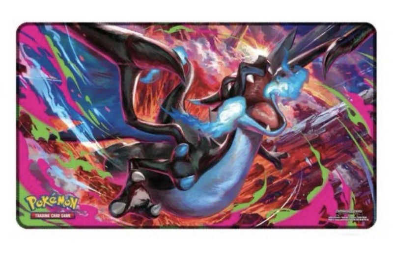 Pokemon Phantasmal Flames Charizard MEGA X UPC Play Mat - Rubber Playmat