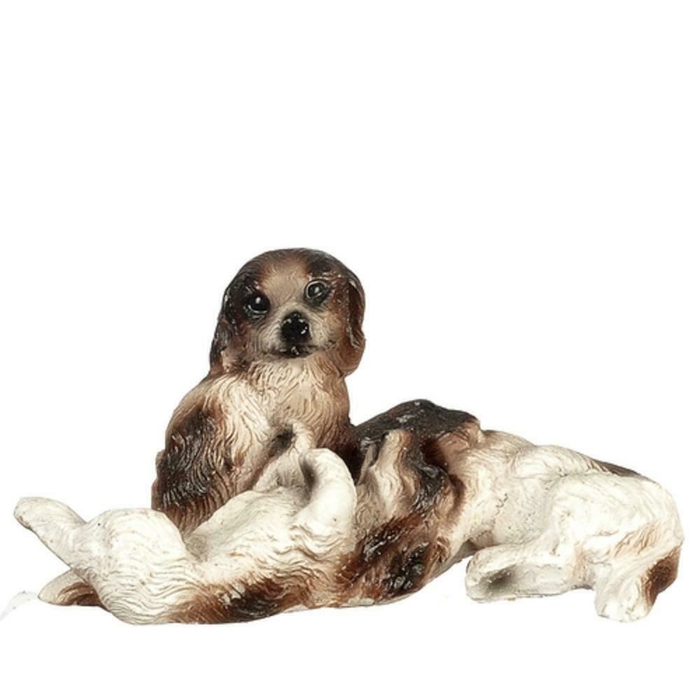 Melody Jane Dolls House 3 Dogs Together Miniature Pet 1:12 Scale
