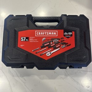 CRAFTSMAN 57 Pièce 1/4-in Ensemble d'outils de mécanique de commande / Kit d'aide à la main à domicile avec boîtier