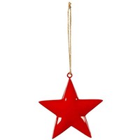 Posiwio Weihnachtsdeko Stern L Rot Ø 20 Cm Zum AufhäNgen - Metall