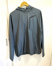 Under Armour Hooded Full-Zip Jacket Men  s L Gray Polyester Mesh Athleisure