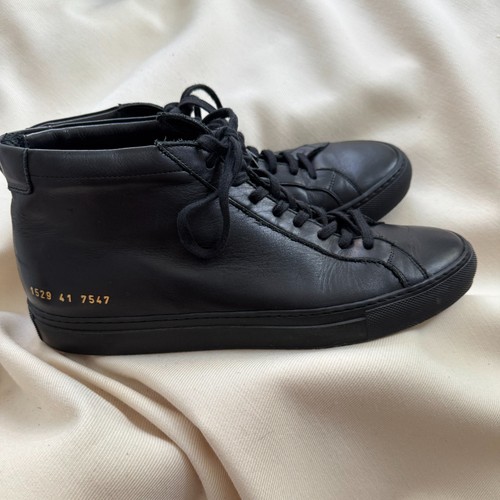 Common Projects Achilles Mid Sneaker in Black, size 41 - Picture 3 of 11