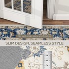 HOMCOM Machine Washable Area Rug 8x10, Boho Floral Print Carpet, Blue — photo 8