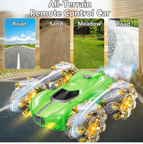 Remote Control Car 10-in-1 Functions 2.4GHz Stunt Car Double-Sided 360° Rolling - Picture 4 of 7