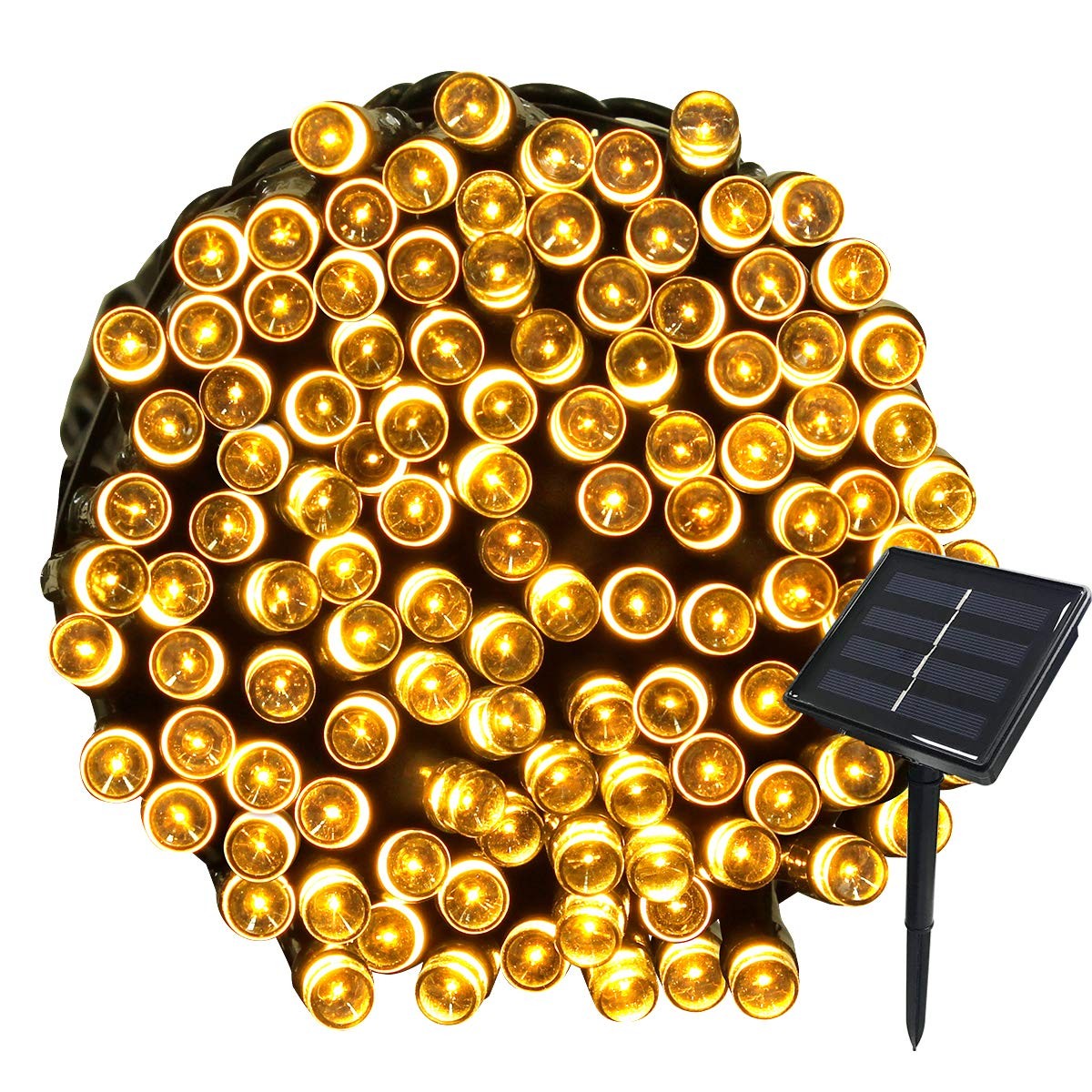 Guirlande lumineuse solaire 200 LED pour ambiance de terrasse et soirée