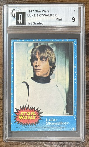 1977 Topps Star Wars #1 Luke Skywalker — GAI 9