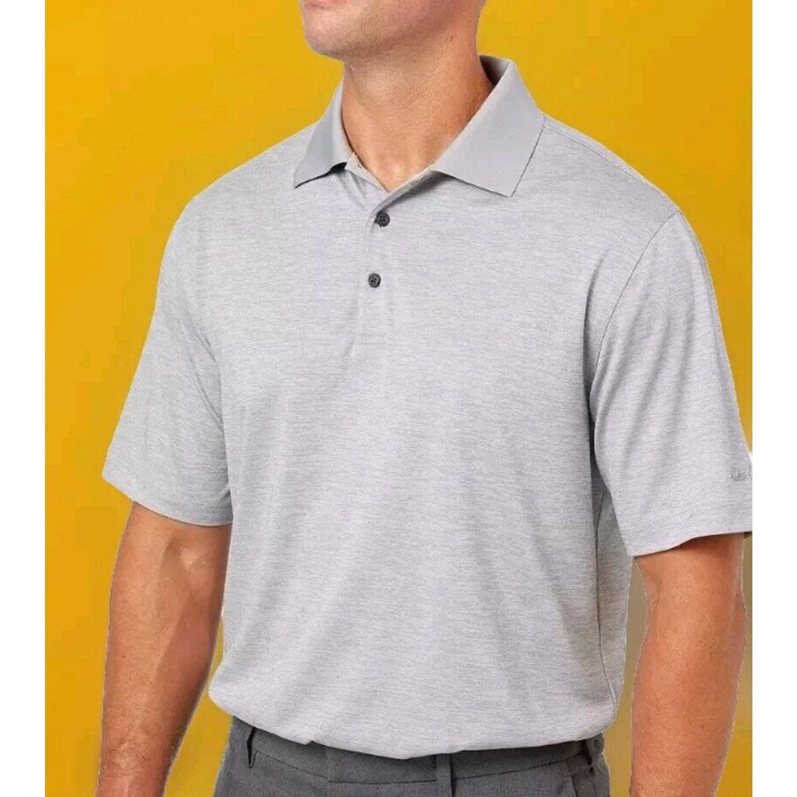Walter Hagen Men Essentials Space Dye Solid Golf Polo Small NWT A110 New UV+15