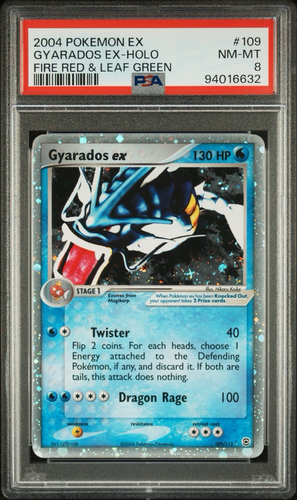 Pokemon Gyarados EX - Holo Ultra Rare Fire Red & Leaf Green PSA 8