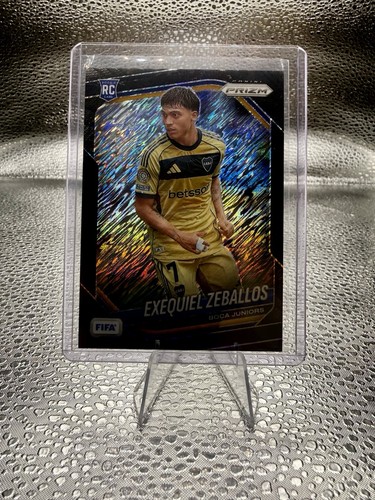2025-26 Prizm FIFA Exequiel Zeballos FOTL Black Shimmer 1/1 Rookie Boca 🔥