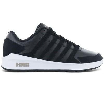 K-Swiss Vista Trainer Men Sneakers Leather Shoes Black 07000-058