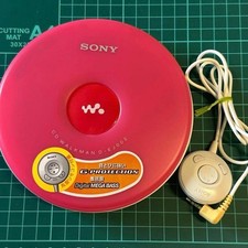 Sony D EJ002 CD Walkman RM MC70 Set Red Portable Audio Player Authentic