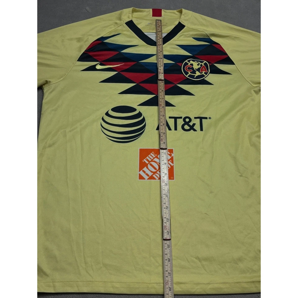 Футболка Club America Soccer Jersey Nike Dri Fit желтая AT&T Bud легкая XL - Изображение 4 из 4