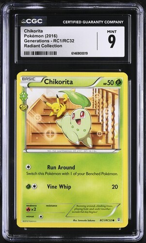 Chikorita graded CGC 9 for sale on eBay