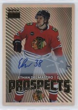 2024-25 Skybox Metal Universe Premium Prospects Ethan Del Mastro #PP-43 Auto f1h