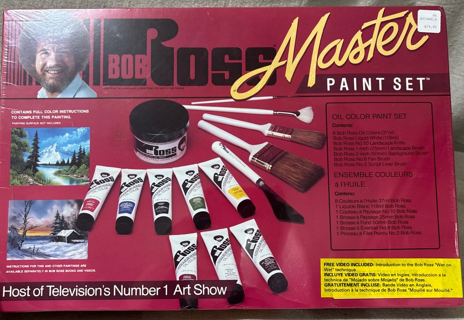Martin F. Webe R6510 Bob Ross Master Oil Paint Set Sealed Wet On Wet Technique