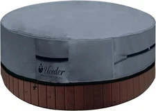 UCEDER Round Waterproof Hot Tub Cover 83"(D) x 20"(H), Dark Gray 