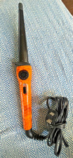 Remington Women's Ceramic Swivel Cord Hair Curling Wand in Orange Animal Print
