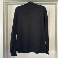 New In Sweater Mens Medium Black Mock Neck Pullover Long Sleeve Casual NT11275