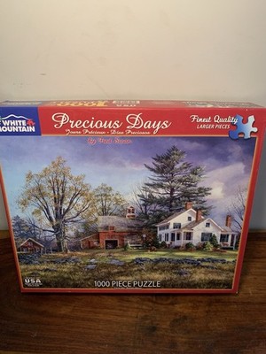 White Mountain Puzzles Precious Days Fred Swan 1000 Piece Jigsaw Puzzle USA Made