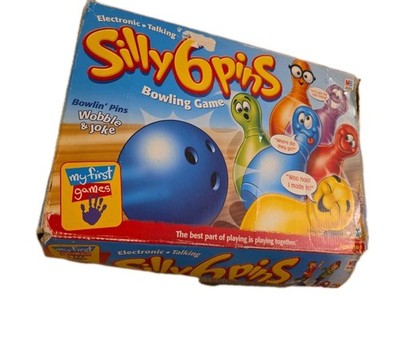 Silly 6 Pins Talking Bowling Game Milton Bradley 2001 - EX Cond
