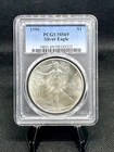 1986 1 Oz .999 Silver American Silver Eagle PCGS MS69 First Year Issue!