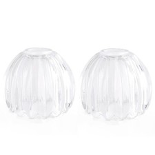 Glass CLear Tulip Lamp Shades, Small Flower Lampshades,Replacement Mini Lamp ...
