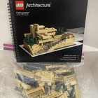 Vintage LEGO Falling Water 21005 W/ Instruction Book Frank Lloyd Wright Retired