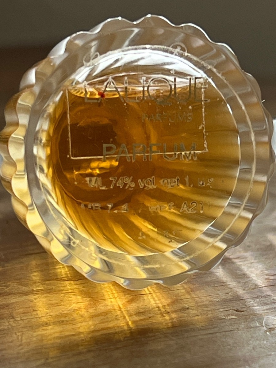 Vtg Lalique Crystal Ondines Parfum Bottle Limited Edition glass