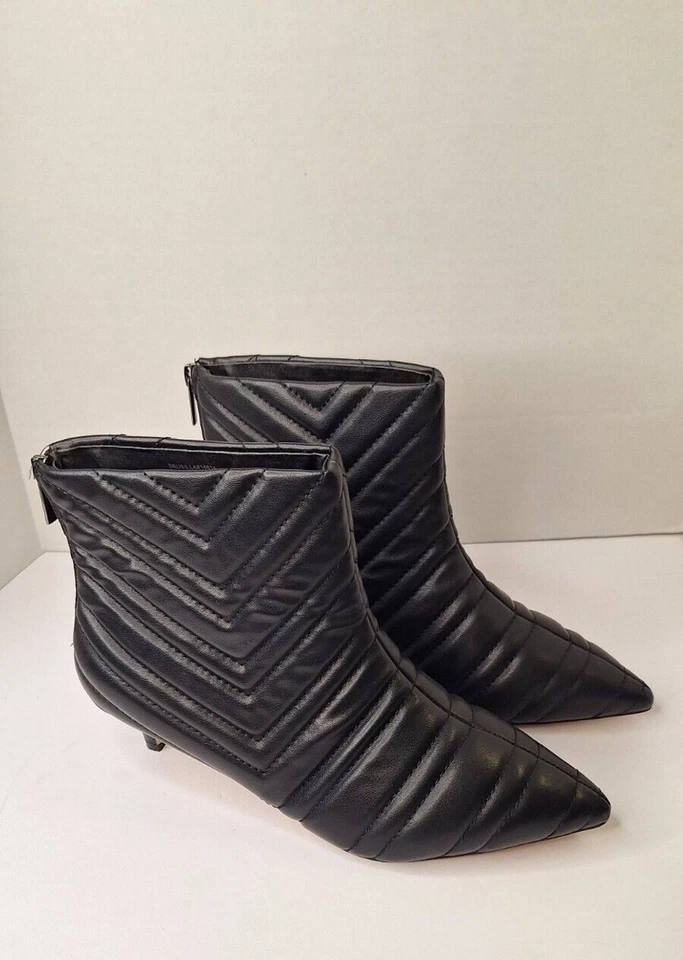 Botines acolchados COMFORTVIEW para mujer talla 9,5 WW tacón de gatito fiesta evento Foto 2 de 4