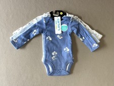 Baby Girls Preemie THREE Piece 100 Cotton One-Piece Bodysuits Set-New With Tags