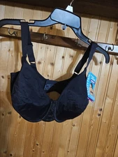 Bra Vanity Fair 38G Black Smooth Back Cup Minimizer SRP $50 New WT 12352☆