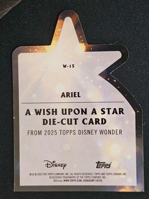 2025 Topps Disney Wonder Ariel WISH UPON A STAR insert #W-15 | eBay
