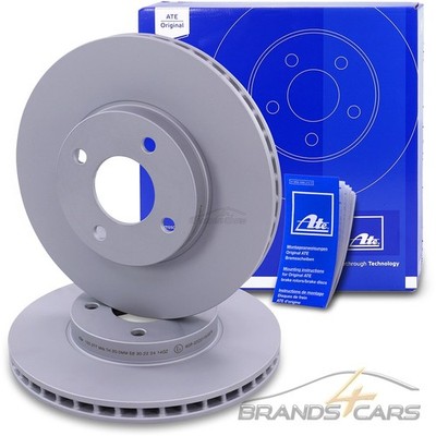 ATE 2x BREMSSCHEIBE BELÜFTET Ø260 SATZ VORNE FÜR NISSAN MICRA 4 K13 NOTE E12