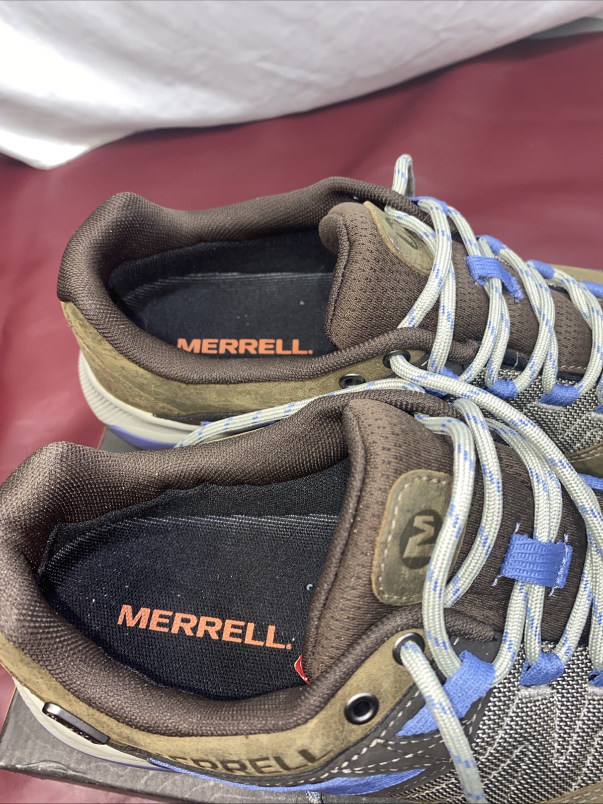 Sneakers Merrell donna Zion impermeabili WP escursionismo trail pelle verde taglia 9