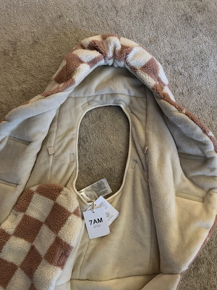 Envoltura polar para bebé 7AM Enfant Nino con inserto trasero extraíble 0-6M nueva con etiquetas Foto 3 de 4