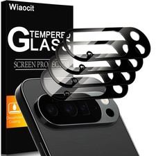 Wiaocit 4 Pack Tempered Glass Camera Lens Protector for Google Pixel 10 Pro, 9H